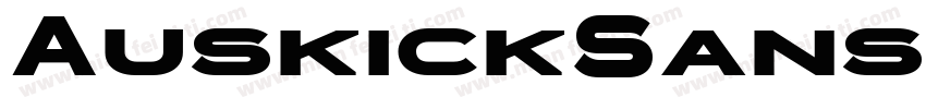 AuskickSans Bold字体转换